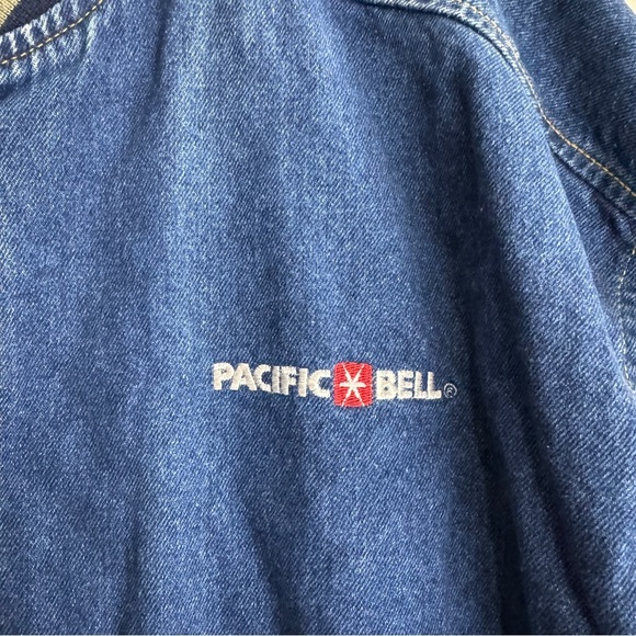 Wearguard Vintage Denim Varsity Jacket Size XL - Picture 2 of 9